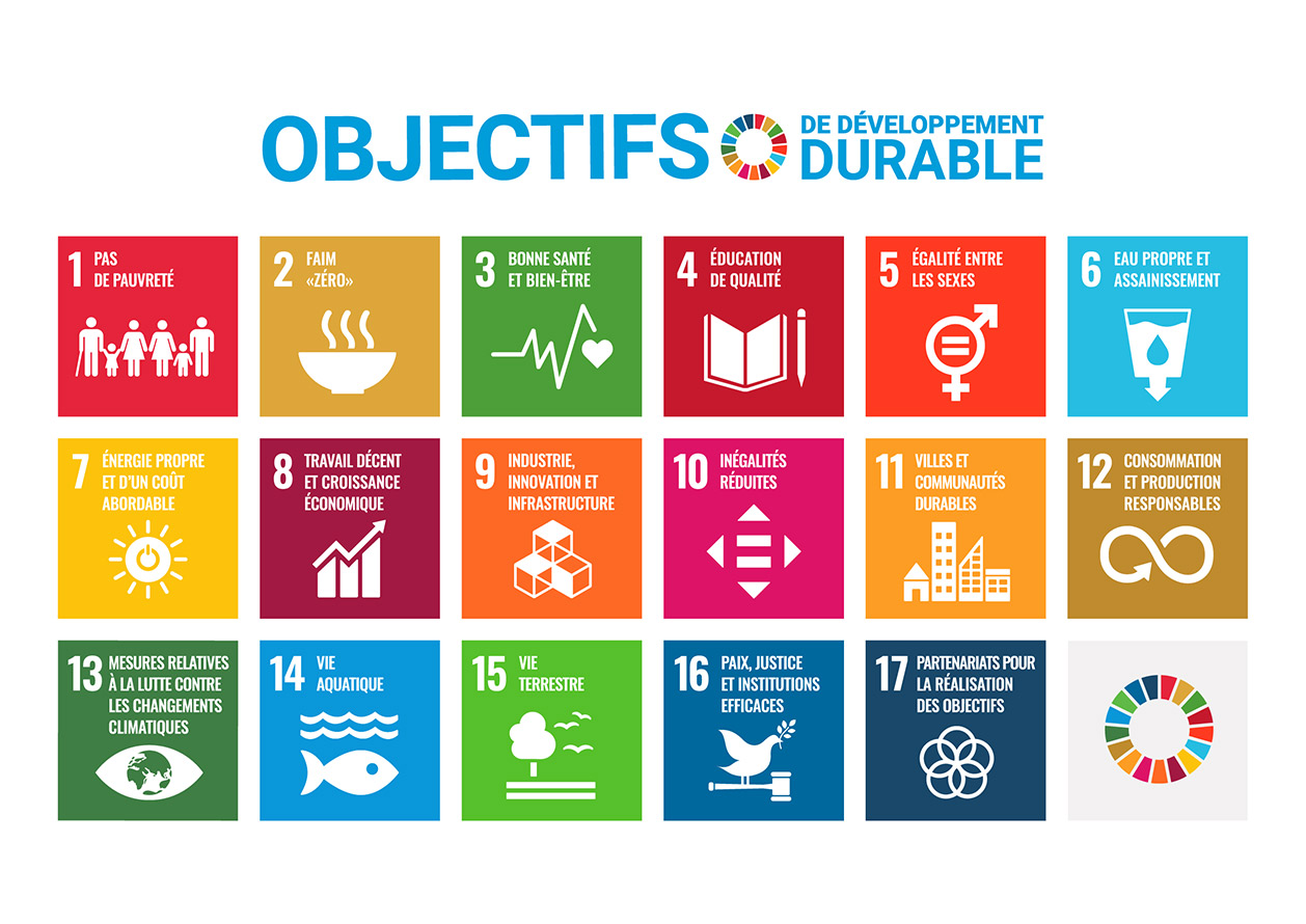 Icônes des Objectifs de développement durable des Nations Unies