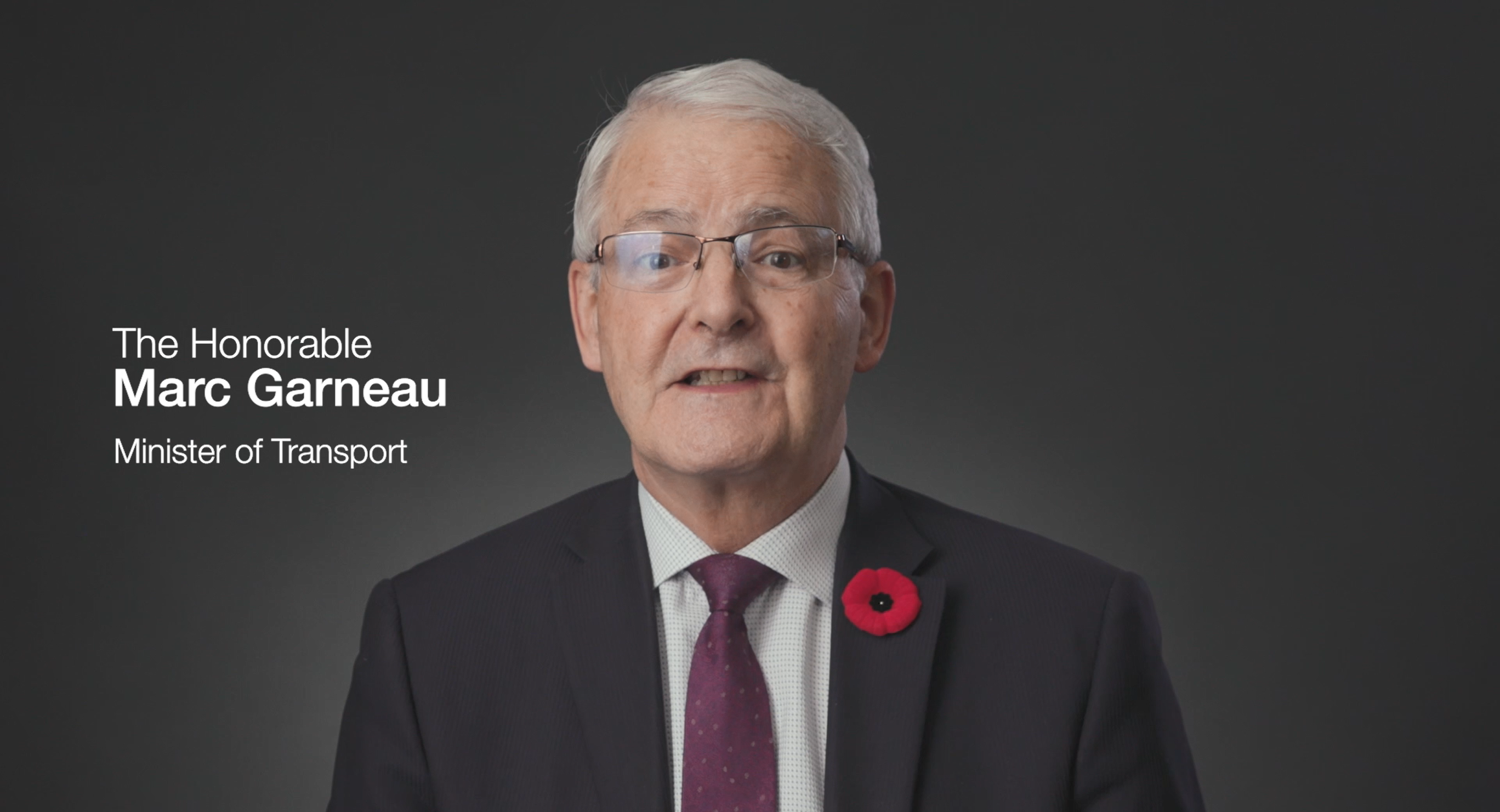 The Honorable Marc Garneau, Minister of Transport
