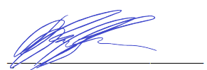 Signature du sous-ministre