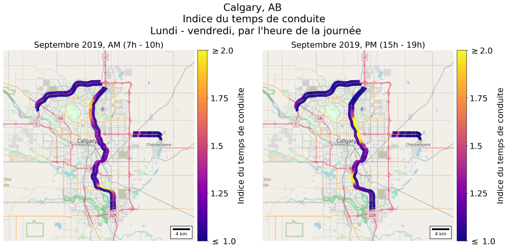 Carte - Mobilité urbaine Calgary
