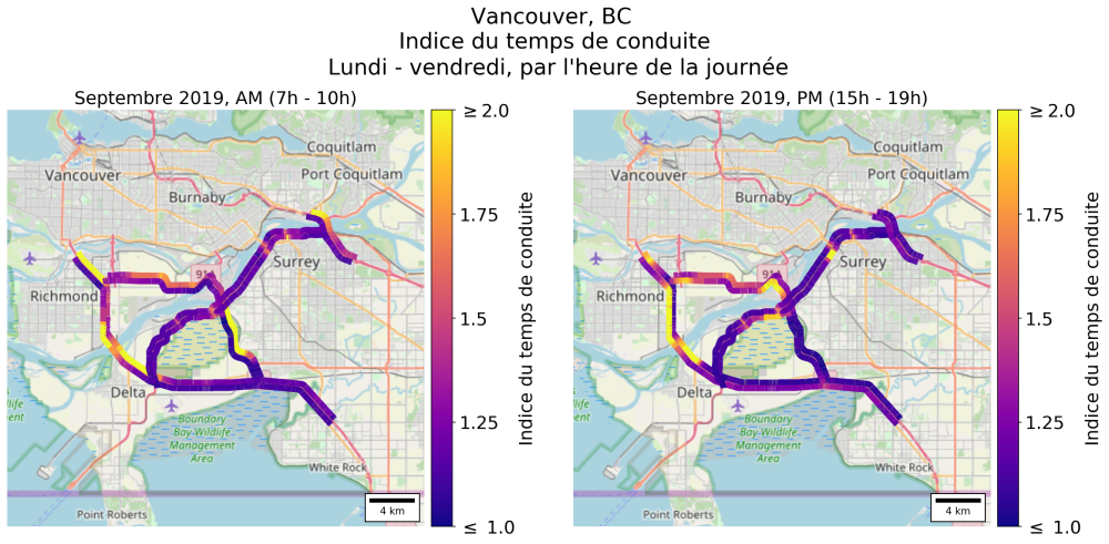 Carte - Mobilité urbaine Vancouver