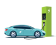 Zero-emission vehicle charging stations