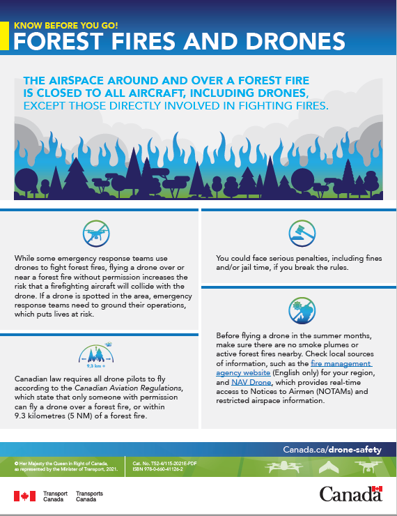 Forest fires and drones