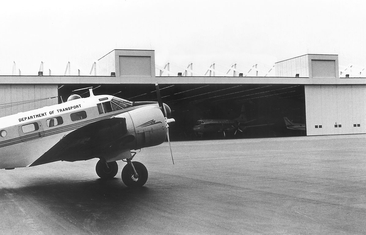 Hangar construit en 1961 – Administration centrale des Services des aéronefs – Ottawa (Ontario)
