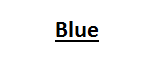 Le mot Bleu souligné représente le nom du pays