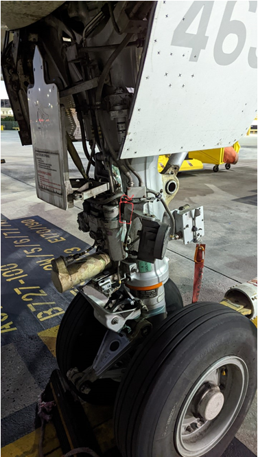Picture 2 – View of nose wheel assembly