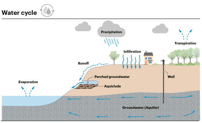 Figure 3.1: Representation of the water cycle