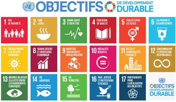 Les dix-sept objectifs de développement durable (ODD) des Nations Unies