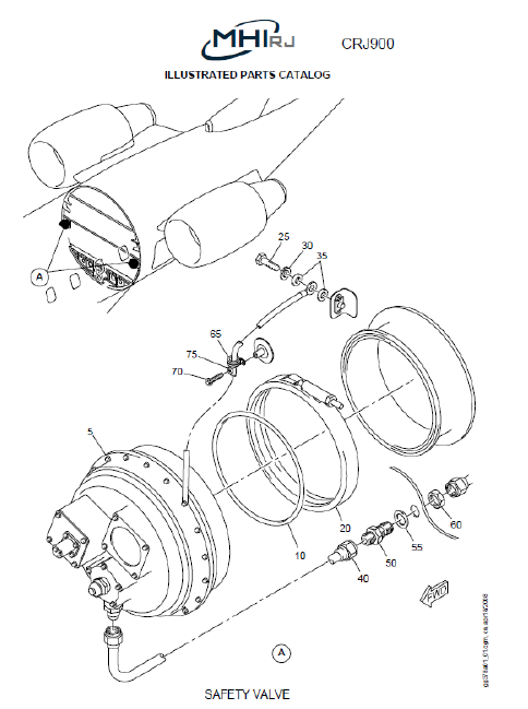 MHI RJ CRJ900 Illustrated parts catalog - Safety valve