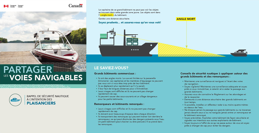 Télécharger le PDF : Partager les voies navigables - Rappel de sécurité nautique à l'intention des plaisanciers