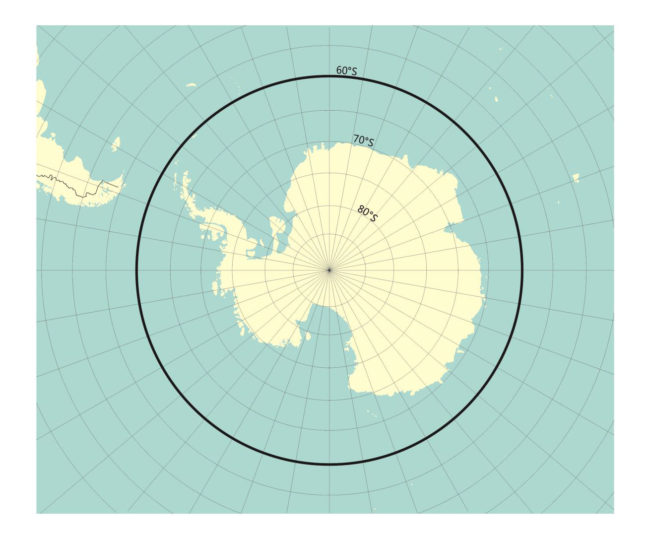 Figure 1 – Maximum extent of Antarctic area application