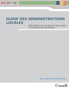 Aperçu : Le Guide des administrations locales – Règlement sur les restrictions visant l’utilisation des bâtiments 