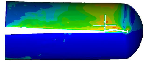 Fragmentation pattern for HOT_HALF scenario