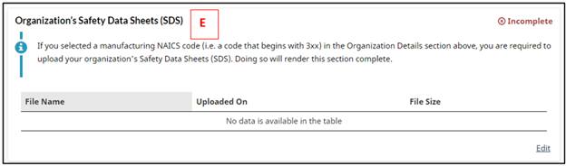 Upload My Organization’s Safety Data Sheets