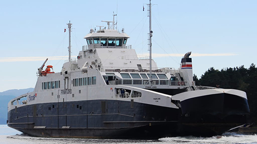 Image of the MV Confederation, a large ferry designed for vehicle and passenger transport