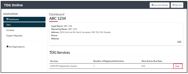 How to access CRS From TDG Online