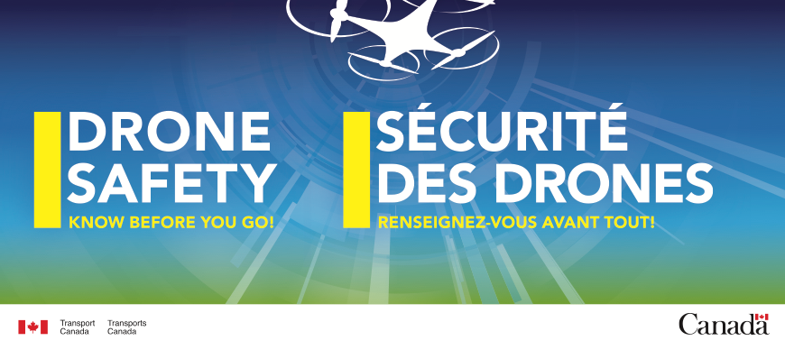 Bannière de la sécurité des drones