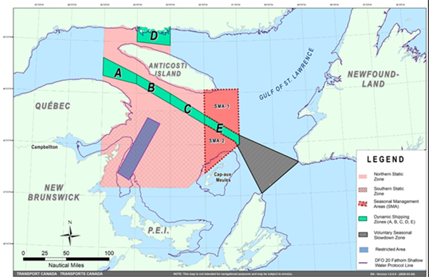 Figure 10 – 2025 vessel traffic management measures.