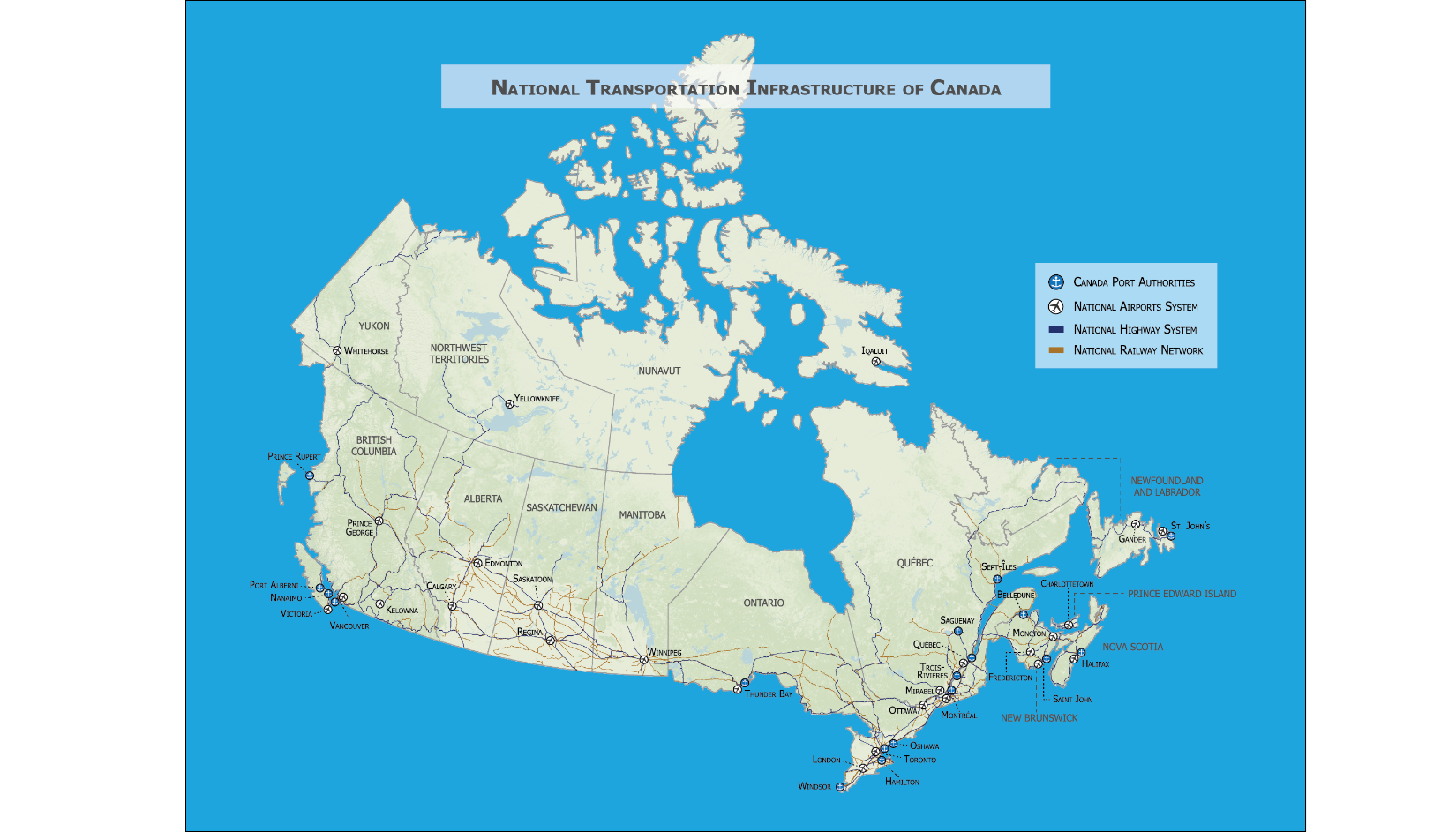 travel across canada with truck and trailers